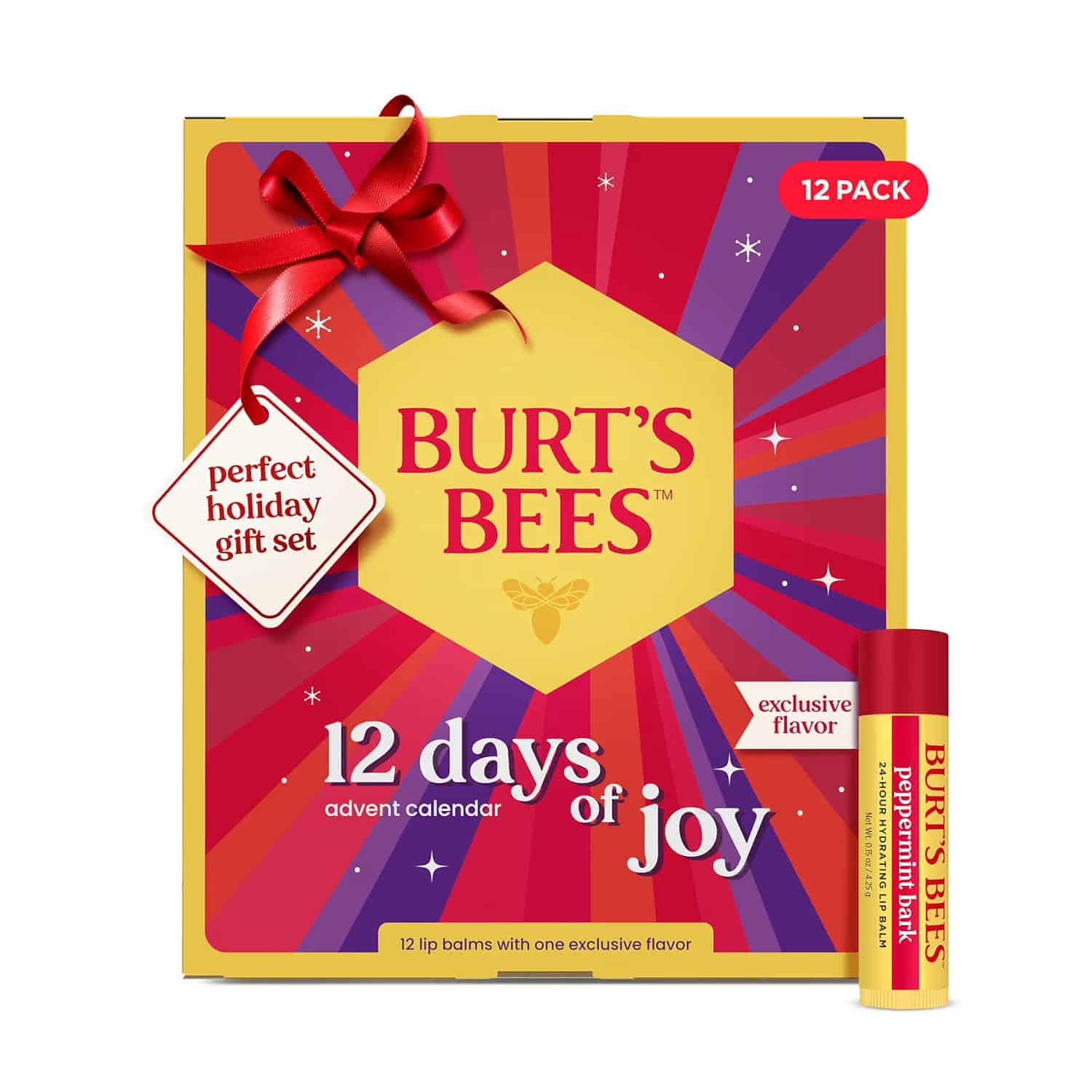 12 days lip balm advent calendar burts bees