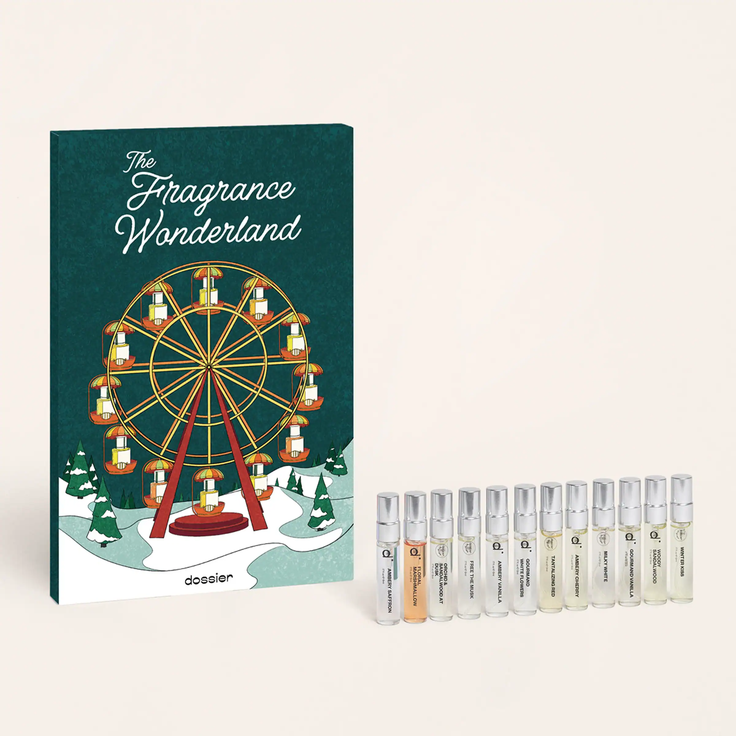 12 days of mini perfume vials from dossier