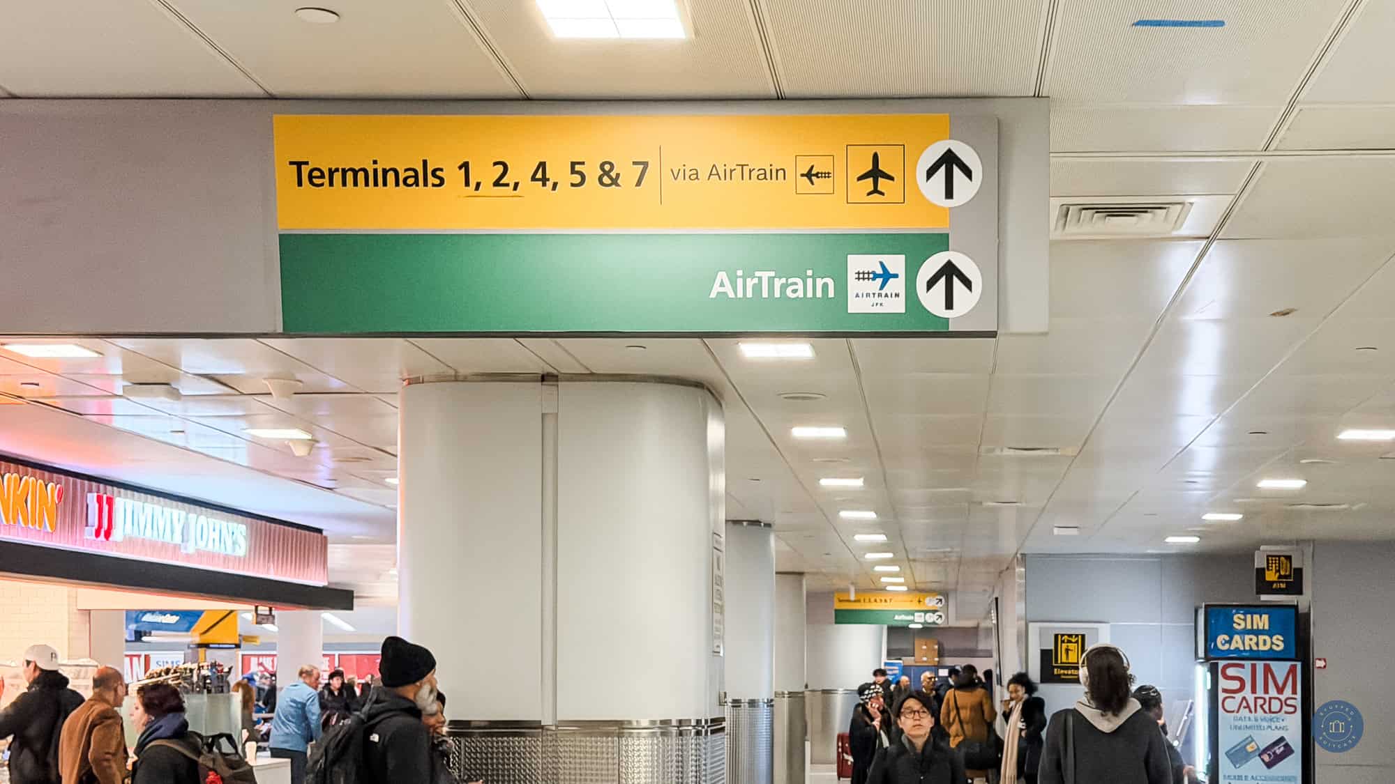 jfk signs for airtrain