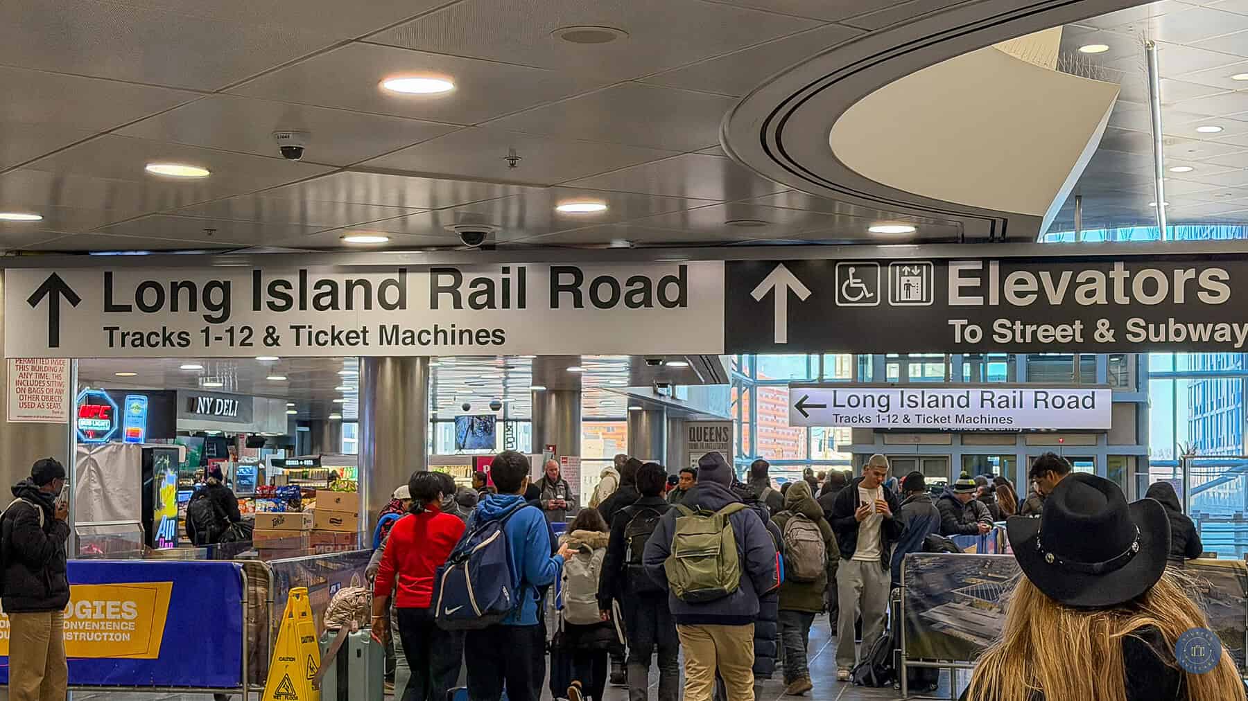 Long Island Rail Road signs at Jamaica Station
