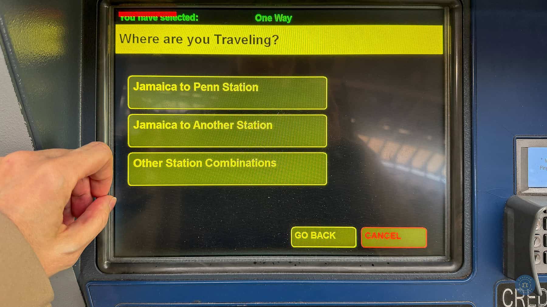 buying lirr ticket to penn station choose station